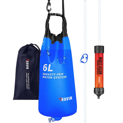 RAVIK Gravity Water Bag + Storage Bundle