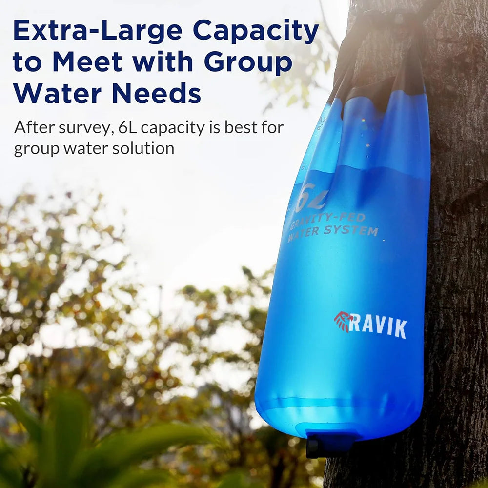 RAVIK Gravity Water Bag + Storage Bundle