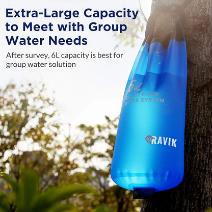 RAVIK Gravity Water Bag + Storage Bundle